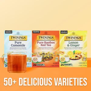 Twinings Pure Rooibos Té Rojo en Cápsulas K-Cup para Keurig, Paquete de 24 - Product Image 2