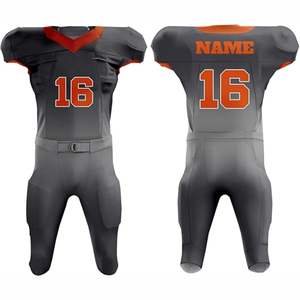 Maillot de football américain unisexe OEM/ODM le plus vendu – Offre spéciale – Sublimé, respirant, manches courtes, uniforme personnalisable, grandes tailles - Product Image 4