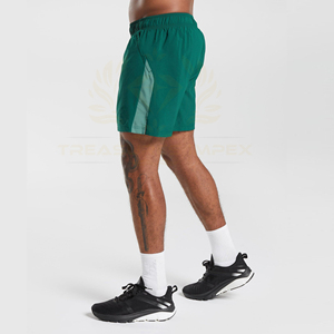 กางเกงออกกำลังกายผู้ชายคุณภาพสูงสั่งทำพิเศษ ผ้าโพลีเอสเตอร์ 100% ระบายอากาศ แห้งเร็ว ความยาวระดับเข่า เอวผูกเชือก - Product Image 3