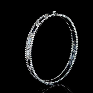 Bracelet de luxe unisexe en or 14 carats avec chaîne cubaine sertie de diamants personnalisés, certifié IGI pour les occasions de mariage - Product Image 3