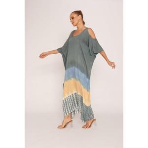 Robe Maxi imprimée numérique de créateur de qualité supérieure Festival d'été et de printemps portant des robes décontractées Robe Maxi - Product Image 3