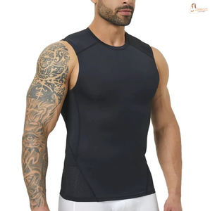 Débardeur d'entraînement à séchage rapide pour hommes Gym Muscle Tee Fitness Bodybuilding T-shirt sans manches - Product Image 2