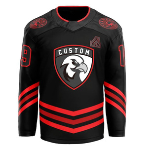 OEM Custom Sublimation Quick Dry Ice Hockey Jersey Polyester Breathable Team Uniform Hockey Jersey - Product Image 3