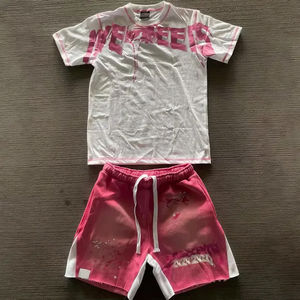 Conjunto de Camiseta y Pantalones Cortos Deportivos de Verano para Hombre, Estilo Hip Hop, Estampado 3D, Uniforme de Fútbol de Equipo, Conjunto de Camiseta de Fútbol de Club de Alta Calidad - Product Image 1