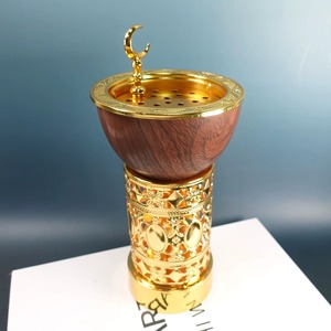 Quemador de incienso árabe de estilo Dubái ecológico de alta calidad, Metal hueco para fiestas navideñas, uso aromático Bakhoor Home Hotel - Product Image 4