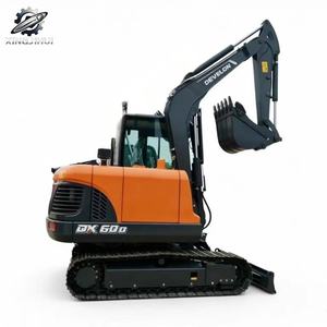 Excavadora Mini Crawler Develon DX60 Usada, 6 Toneladas, Cucharón de 0.2m³, Marca Coreana Original, Excavadora de Construcción de Tamaño Pequeño, Pocas Horas de Uso - Product Image 1