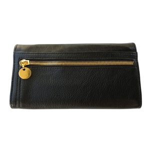 Cartera plegable de cuero genuino de alta calidad para hombres y mujeres Cierre de botón de longitud corta Forro de algodón Unisex - Product Image 4