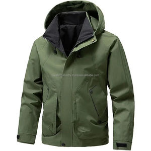 Hommes Veste Coupe-Vent Randonnée Camping Manteaux Léger Printemps Automne Manteaux Imperméable Extérieur Softshell Zip Up Vestes À Capuche - Product Image 1