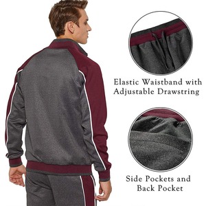 Vente en gros 2025 Ensemble de survêtements décontractés pour hommes-Derniers survêtements de sport à fermeture éclair complète pour jogging et sport pour hommes - Product Image 4