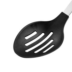 Cuchara ranurada de nylon y acero inoxidable para utensilios de cocina - Product Image 5