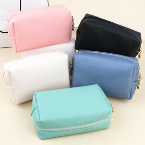 Wholesale Fashion Canvas Pouch Waterproof Lace-up Cosmetic Bags <b>Cases</b> Custom Logo Travel <b>Makeup</b> Bag Women Professional - Product Image 1