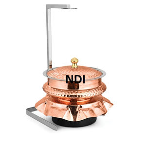 Attractive Design Weddings Parties Usage Custom Shape Decorative Food Warmer Chafing Dish Hot Food <b>Server</b> Metal Chafing Dish - Product Image 1