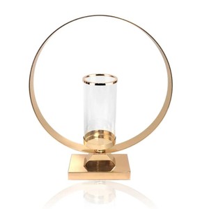 Bougeoir en métal simple pour fête de mariage de luxe décoration avec dieu plaqué meilleur prix meilleur pilier de bougie fait à la main - Product Image 2