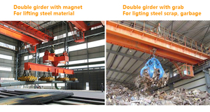 5ton-32ton Double Girder Bridge Electric Overhead Traveling <b>Crane</b> with Electromagnetic Magnet - Product Image 5