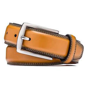 Ceintures pour hommes en cuir de vache légères, à boucle en acier, imperméables et respirantes, de haute qualité, vente chaude - Product Image 2