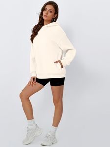 Personalizado de gran tamaño de las mujeres sudaderas con capucha de manga larga Zip Up Hoodie Set Plus Size Winter Streetwear Gym Outfit - Product Image 3