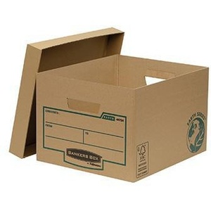 กล่องกระดาษแข็งสีน้ำตาลรีไซเคิล 100% ยี่ห้อ Bankers Box รุ่น Earth Series ขนาด DIN A4 สำหรับเก็บเอกสาร 32.6 x 25.7 x 39.6 ซม. - Product Image 1