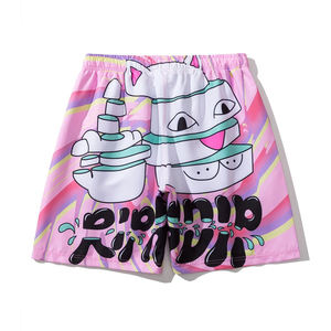 Short de basket en maille poches été basique hommes Shorts coupe courte Polyester plaine coton Basketball Shorts - Product Image 4