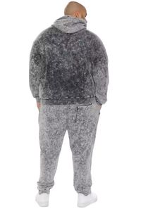 Sudadera con capucha de doble capa desgastada con lavado ácido personalizable 100% algodón transpirable peso pesado de talla grande ropa de calle Vintage - Product Image 4