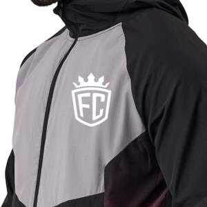 Black Windbreaker Jacket Lightweight Water Resistant Outdoor <b>Running</b> Training Coat for Men and <b>Women</b> All Season Wear - Product Image 4