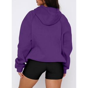 Sudadera con Capucha de Alta Calidad para Mujer, Diseño Holgado, Manga Larga, Lisa, Informal, Ecológica, en Oferta - Product Image 4