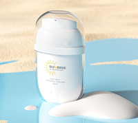 Bouteilles à pompe sans air de 30 ml avec impression de logo personnalisée en gros pour la solution de reconditionnement de produits cosmétiques (crème solaire, fond de teint)