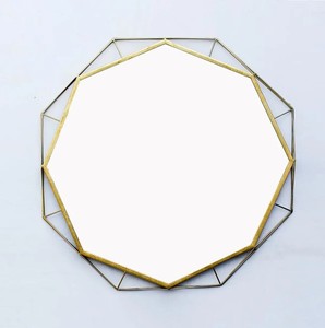 กระจกทองเหลืองกระจกแต่งหน้าสำหรับตกแต่งผนังห้องนอนและห้องน้ำ - Product Image 4