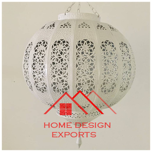 Lanterne en verre suspendue marocaine décor suspendu de salon lanterne métallique en verre bleu décor de couloir de mariage - Product Image 2