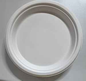 Vaisselle jetable en bagasse de canne à sucre de 6, 7 et 8 pouces, vaisselle écologique et compostable pour les repas et les fêtes - Product Image 5