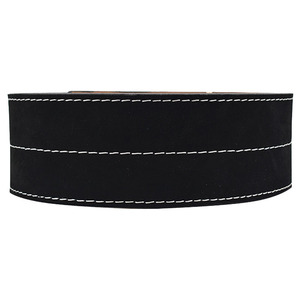 Cinturones de levantamiento de pesas de acero OEM hechos a medida con hebilla de placa de acero, 4 pulgadas de ancho y 42 pulgadas de largo, para gimnasio, culturismo, entrenamiento, con logo y peso. - Product Image 4