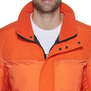 Veste matelassée décontractée d'hiver pour homme avec col montant, fermeture éclair sur le devant, taille personnalisée, séchage rapide, coupe-vent, respirante, écologique - Product Image 5