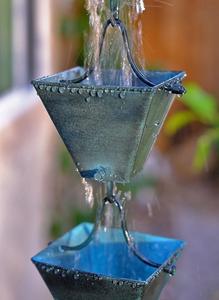 Jardinière suspendue géométrique turquoise industrielle Accent unique pour jardin intérieur extérieur - Product Image 2