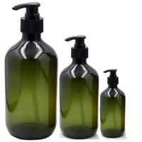 Bouteille de shampooing et de gel douche en plastique PET cylindrique fabriquée au Vietnam avec tête de pompe et bouchon personnalisés pour l'emballage cosmétique