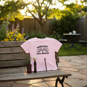 Maglietta This Guy Has A Fire Bussy, divertente maglietta con meme, girocollo unisex, manica corta, taglia per adulti - Product Image 3