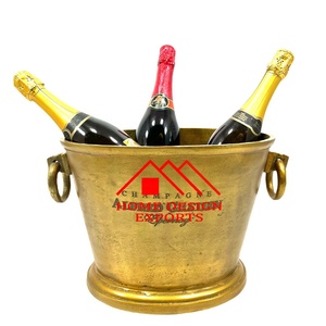 Accept <b>Champagne</b> Chiller for Bar Hotel and Restaurants Ice <b>Bucket</b> Aluminium Large Wine Bottle Cooler Bowl - Product Image 2