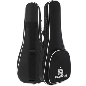 Estuche de ukelele soprano Rennes UCS-21 Oxford suave con cierre de cremallera - Product Image 3