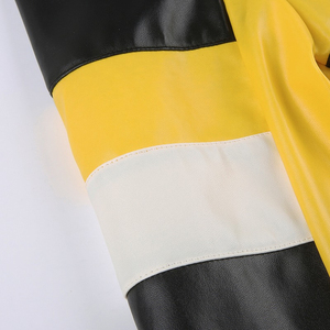 เสื้อแจ็คเก็ตหนังแท้คุณภาพสูงสำหรับผู้หญิง สีม่วงดำ สไตล์เรโทร ทรงเข้ารูป สำหรับขี่มอเตอร์ไซค์ - Product Image 6