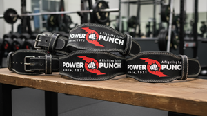 Ceinture de musculation unisexe en cuir de vache véritable POWER PUNCH, soutien lombaire, musculation, robuste, 10 mm d'épaisseur - Product Image 6