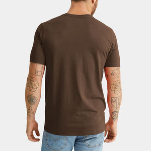 Camiseta Personalizada Unisex de Cuello Redondo en Algodón Fino, Camiseta de Algodón Chocolate de Primera Calidad - Product Image 4