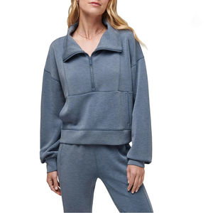 Oversize Kangroo Pocket casual streetwear Drop Shoulder figuras transpirable Ecológico Sudadera de punto al por mayor - Product Image 3