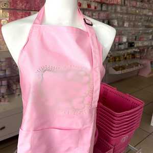 Tablier Chic et Fonctionnel Imperméable Rose & AB KITTY 100% Coton Robuste - pour les Techniciens des Ongles, les Stylistes et les Artistes Noël Bonne Qualité - Product Image 1