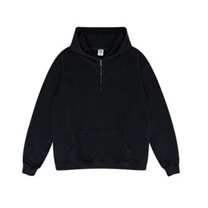 Nouveau produit sweat à capuche français en éponge surdimensionné pour homme, sans ficelle, logo personnalisé - Product Image 1