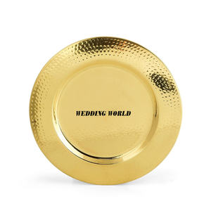 ถาดช็อคโกแลตโลหะทุบรูปทรงกลมสำหรับตกแต่งจานช็อคโกแลตสินค้าใหม่ขายดี - Product Image 1