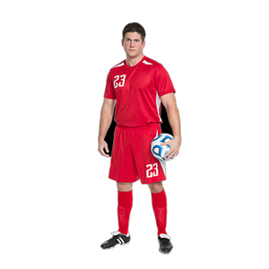 Soccer Uniform out <b>door</b> shirt & short Lightweight Quick Dry 100% Breathable team name <b>number</b> and with custom logo - Product Image 6