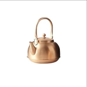 Customized Size Shape Silver Color Stainless Steel Tea Pot <b>Kettle</b> Prime Quality 1000ml Brass Kitchenware for Coffee Tea Serving - Product Image 2