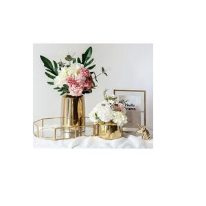 Florero de latón para decoración del hogar, acabado brillante y pulido, escaparate de suelo de escritorio, macetas de Metal, diseño de macetas - Product Image 1