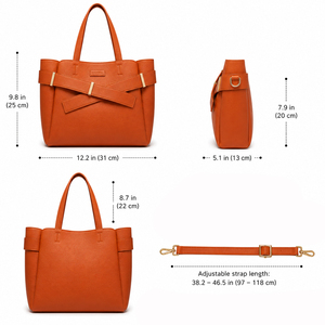 Sac fourre-tout robuste en cuir PU avec motif tissé, grand sac de voyage <span class=keywords><strong>à</strong></span> bandoulière, sac de transport multifonctionnel pour femmes et filles - Product Image 5