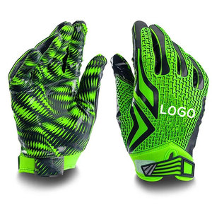 Gants de football américain antidérapants, design de receveur, durables, de haute qualité, couleur personnalisable, logo personnalisé, étiquettes personnalisées, protection sportive - Product Image 5