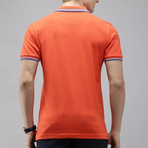 Camiseta ajustada de algodón 100% para hombre, camiseta Polo con logotipo personalizado de alta calidad, camiseta lisa Lisa para hombre, ropa de verano - Product Image 2