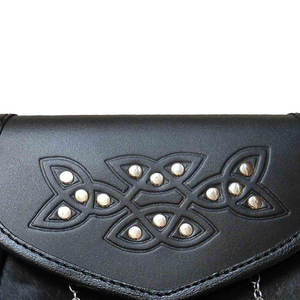 Semi vestido escocés profesional Kilt en diferentes colores con bolsa Semi Sporran de cuero con borlas de León rampantes - Product Image 2